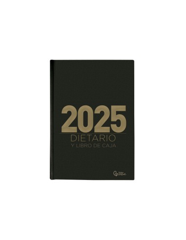 Agenda encuadernada liderpapel dietario 120 x 165 2025 dia pagina color negro papel 70 gr