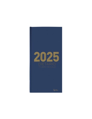 Agenda encuadernada liderpapel dietario 150 x 305 2025 dia pagina color azul papel 70 gr