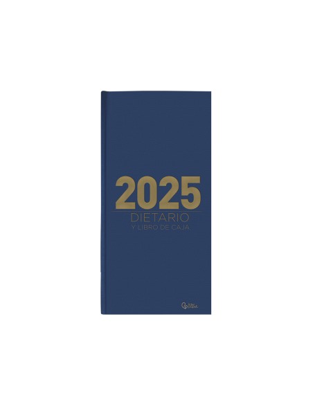 Agenda encuadernada liderpapel dietario 150 x 305 2025 dia pagina color azul papel 70 gr