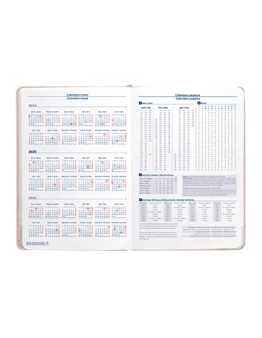 Agenda encuadernada liderpapel saria a5 2025 dia pagina color gris papel 70 gr