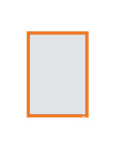 Marco porta anuncios nobo din a3 marco magnetico autoadhesivo color naranja pack de 2 unidades