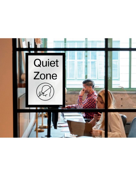 Marco porta anuncios nobo din a4 marco magnetico autoadhesivo color negro pack de 2 unidades