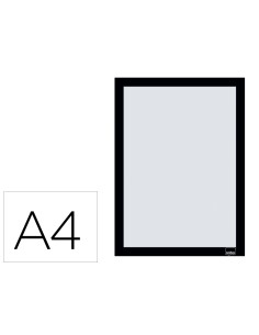 Marco porta anuncios nobo din a4 marco magnetico autoadhesivo color negro pack de 2 unidades