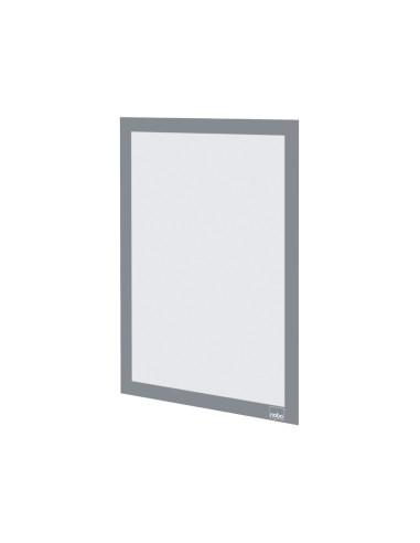 Marco porta anuncios nobo din a4 marco magnetico autoadhesivo color plata pack de 2 unidades