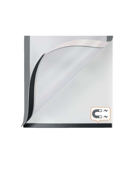 Marco porta anuncios nobo din a4 marco magnetico autoadhesivo color plata pack de 2 unidades