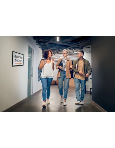 Marco porta anuncios nobo din a4 marco magnetico autoadhesivo color naranja pack de 2 unidades