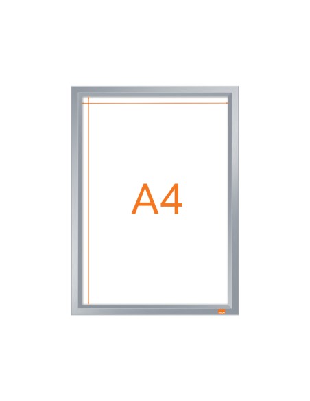 Marco porta anuncios nobo impression pro din a4 marco de clip aluminio 235x13x325 mm