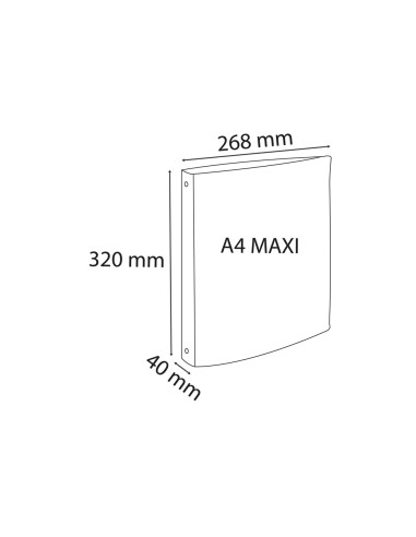 Carpeta de 4 anillas 30 mm exacompta skandi din a4 polipropileno reciclado colores surtidos
