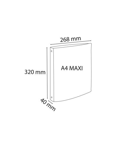 Carpeta de 4 anillas 30 mm exacompta skandi din a4 polipropileno reciclado colores surtidos
