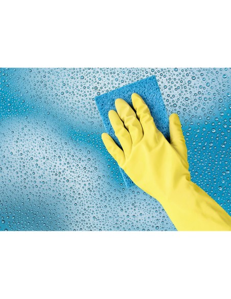 Guantes de latex satinados con relieve anti deslizante sin polvo par talla grande