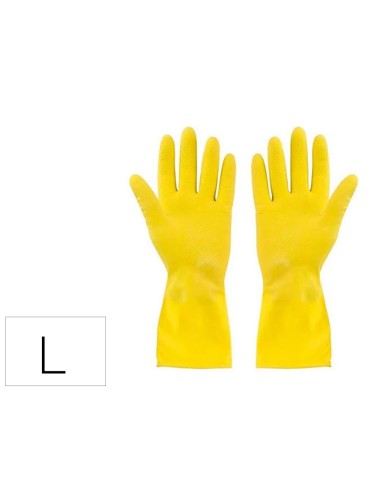 Guantes de latex satinados con relieve anti deslizante sin polvo par talla grande