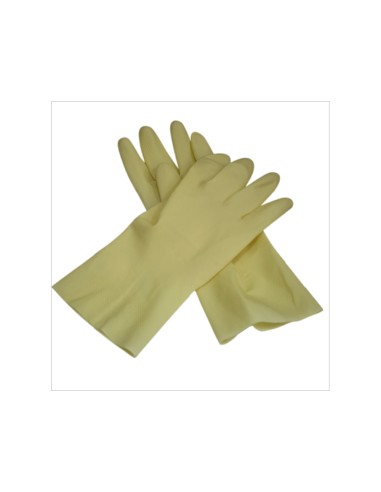 Guantes de latex satinados con relieve anti deslizante sin polvo par talla pequena