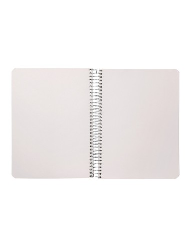 Cuaderno espiral liderpapel a5 tapa cartulina kraft contracolada 120h papel 100 reciclado 80 gr liso
