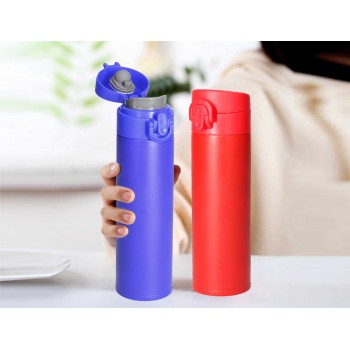 Termo liderpapel acero inoxidable con doble cobertura y sistema de apertura facil con boton 330