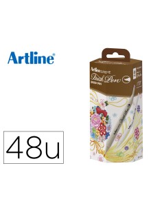 Rotulador artline supreme brush epfs f pintura base de agua punta tipo pincel fino caja de 48 unidades colores
