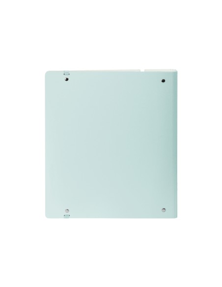 Carpeta con recambio safta din a4 cuadro 5 mm polipropileno foam 4 anillas 35mm azul claro