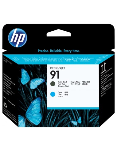 HP C9460A Negro Mate y Cyan Cabezal de Impresion Original - 91