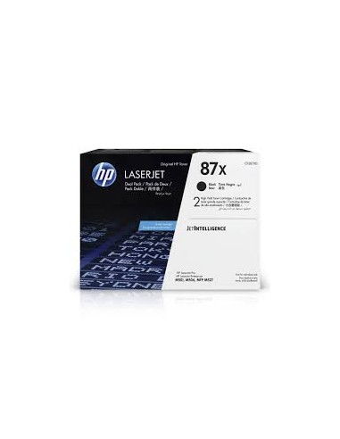 HP CF287XD Negro Pack de 2 Cartuchos de Toner Original - 87X