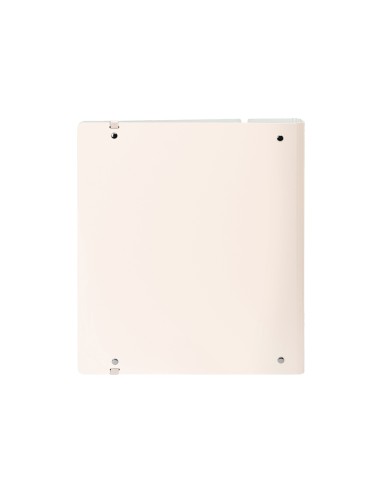 Carpeta con recambio safta din a4 cuadro 5 mm polipropileno foam 4 anillas 35mm rosa claro