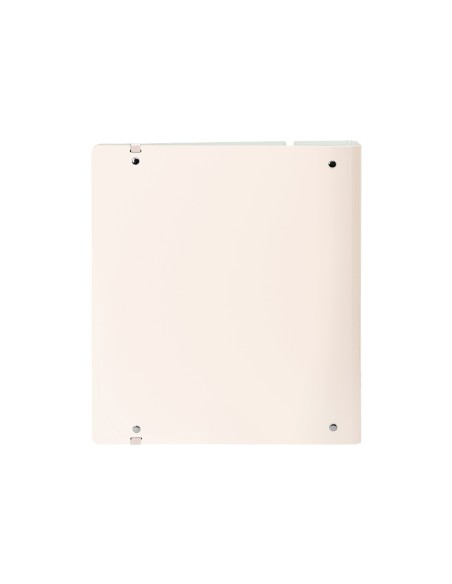 Carpeta con recambio safta din a4 cuadro 5 mm polipropileno foam 4 anillas 35mm rosa claro