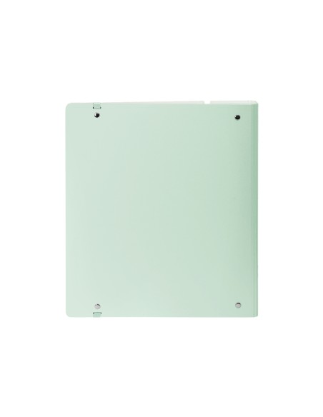 Carpeta con recambio safta din a4 cuadro 5 mm polipropileno foam 4 anillas 35mm verde claro