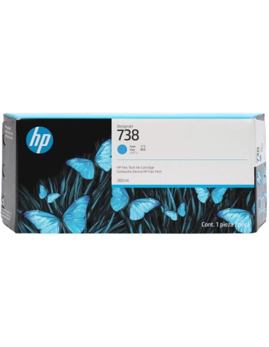 HP 676M6A Cyan Cartucho de Tinta Original - 738