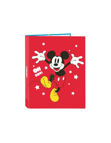 Carpeta safta carton folio 4 anillas mixtas mickey mouse fantastic 40x265x330 mm