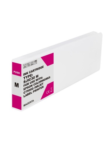 Epson SJIC30P Magenta Cartucho de Tinta Pigmentada Generico - Reemplaza C33S020641/SJIC30P(M)