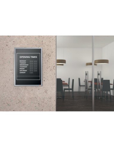 Marco porta anuncios nobo impression pro din a3 marco de clip aluminio 320x17x445 mm