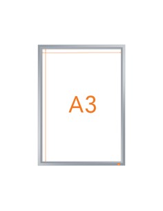 Marco porta anuncios nobo impression pro din a3 marco de clip aluminio 320x17x445 mm
