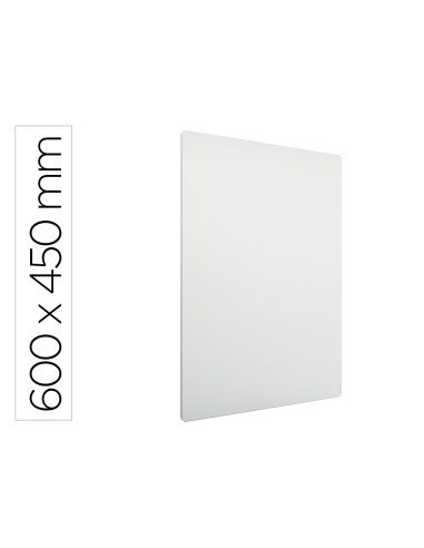 Pizarra blanca nobo modular sin marco acero magnetica 600x450 mm