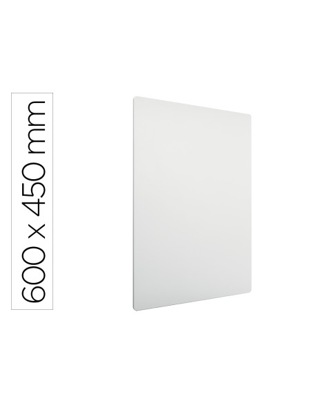 Pizarra blanca nobo modular sin marco acero magnetica 600x450 mm