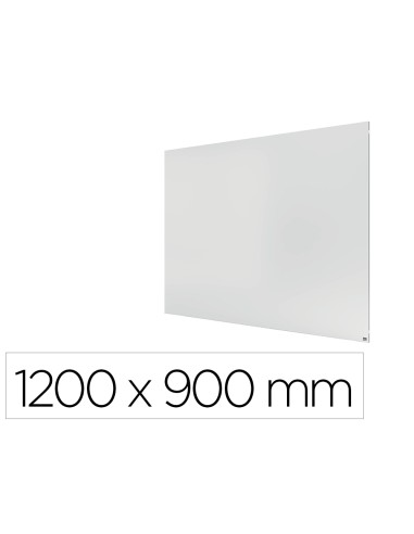 Pizarra blanca nobo infinity sin marco acero lacado magnetico 1200x900 mm