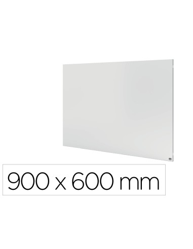 Pizarra blanca nobo infinity sin marco acero lacado magnetico 900x600 mm