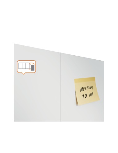 Pizarra blanca nobo infinity sin marco acero lacado magnetico 900x600 mm