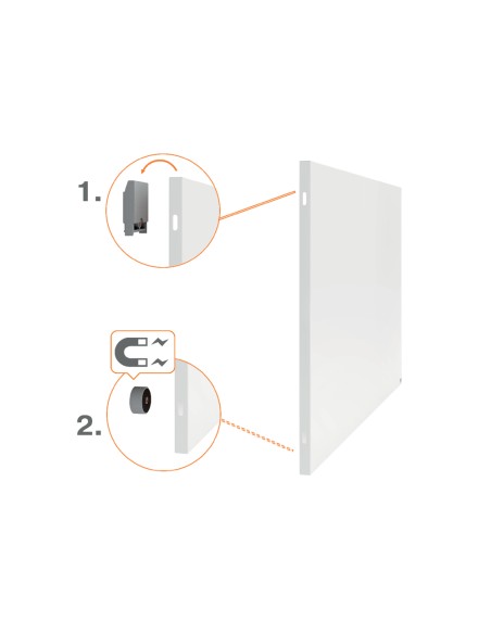 Pizarra blanca nobo infinity sin marco acero lacado magnetico 900x600 mm