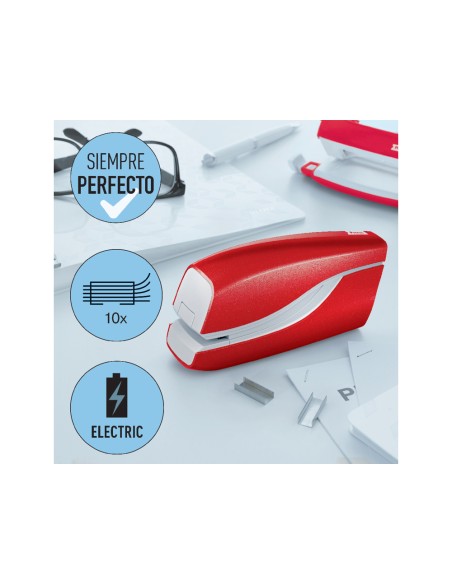 Grapadora petrus electrica e 310 contactless rojo metalizado capacidad 12 hojas usa grapas nº 10 Grapadora petrus electrica e 310 contactless rojo metalizado capacidad 12 hojas usa grapas nº 10