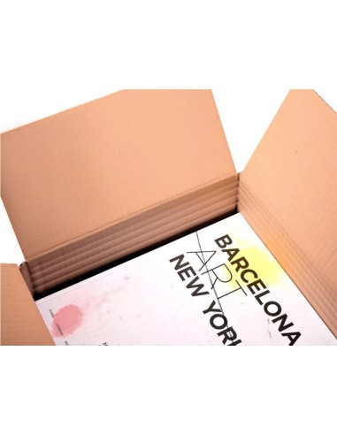 Caja para embalar q connect ultrarresistente regulable en altura carton canal doble 7 mmcolor kraft 350x325x280 mm