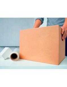 Caja para embalar q connect americana ultrarresistente carton reciclado canal doble 7mm color kraft 700x440x330 mm