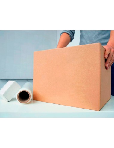 Caja para embalar q connect americana ultrarresistente carton reciclado canal doble 7mm color kraft 700x440x330 mm