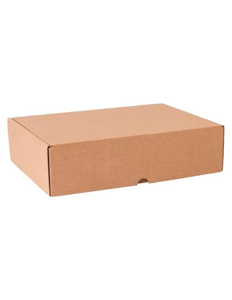 Caja automontable q connect para e commerce y regalo carton reciclado canal simple 3 mm kraft 430x320x150 mm Caja automontable q connect para e commerce y regalo carton reciclado canal simple 3 mm kraft 430x320x150 mm
