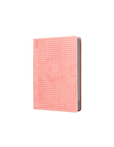 Agenda encuadernada liderpapel anafi a5 2025 dia pagina color rosa papel 70 gr