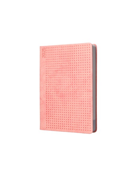 Agenda encuadernada liderpapel anafi a5 2025 dia pagina color rosa papel 70 gr