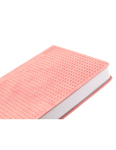Agenda encuadernada liderpapel anafi a5 2025 dia pagina color rosa papel 70 gr