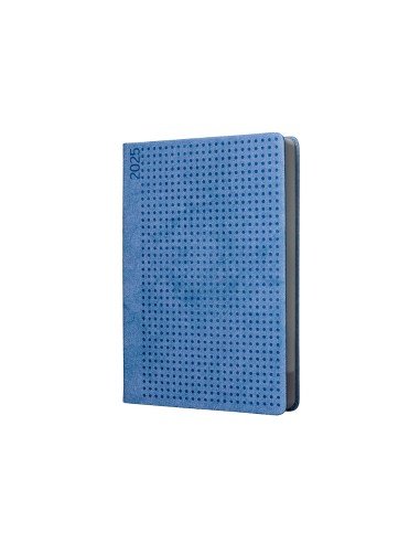 Agenda encuadernada liderpapel anafi a5 2025 dia pagina color azul papel 70 gr