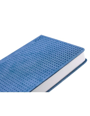 Agenda encuadernada liderpapel anafi a5 2025 dia pagina color azul papel 70 gr