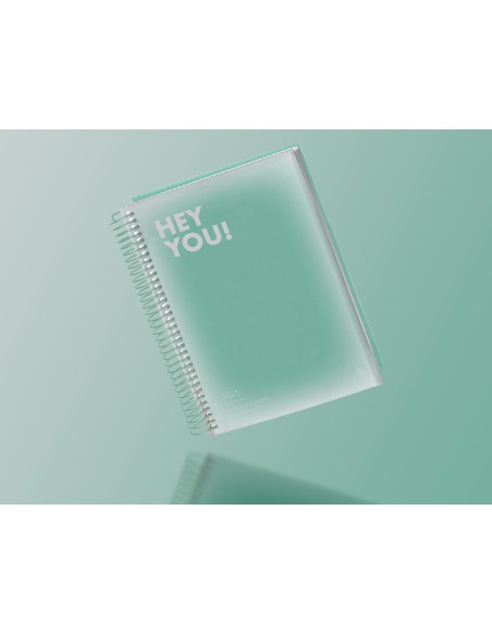 Agenda espiral liderpapel gazi a5 2025 dia pagina color verde papel 70 gr