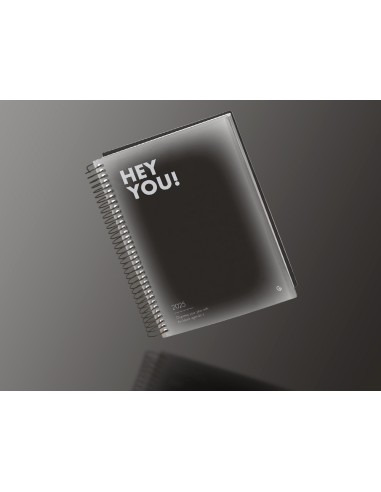 Agenda espiral liderpapel gazi a5 2025 dia pagina color negro papel 70 gr