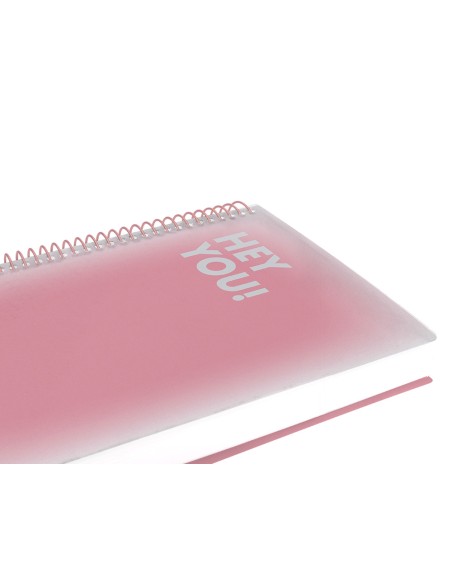 Agenda espiral liderpapel gazi a5 2025 dia pagina color rosa papel 70 gr