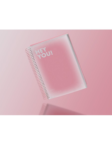 Agenda espiral liderpapel gazi a5 2025 dia pagina color rosa papel 70 gr